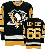 Mario Lemieux Black Reebok Heroes of Hockey Pittsburgh Penguins Jersey - XX-Large