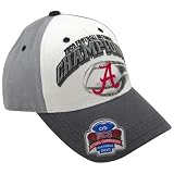 NCAA Top of the World Alabama Crimson Tide White-Gray 2009 BCS National Champions Adjustable Champs Hat ()