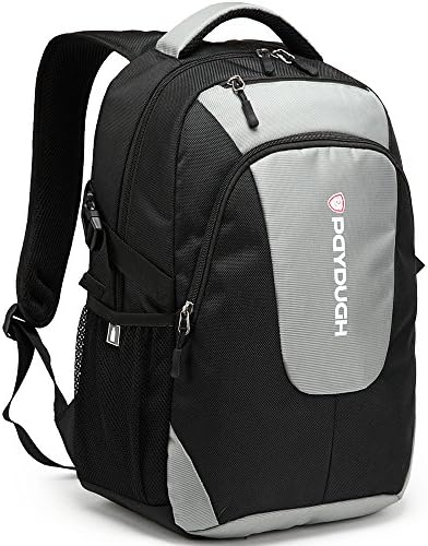 Paydugh Light School Bag Shoulder Bag Casual Daypack Laptop Backpack 3026 (Grey)