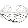 Sterling Silver Black Spinel and Diamond Cuff Bracelet - 0.16 Ct.