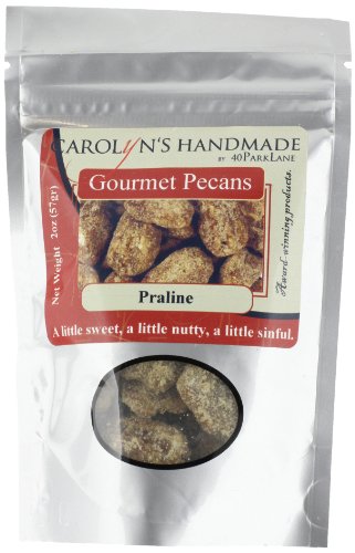 Carolyn's Handmade Gourmet Platinum Snack Bag, Praline Pecans, 2 Ounce