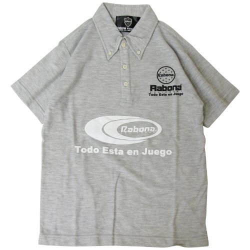 Rabona(ラボーナ) ボタンダウンPOLO R10S027 グレー