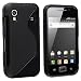 TPU Rubber Skin Case for Samsung Galaxy Ace GT-S5830, Frost Black S Shape