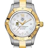 University of Pennsylvania TAG Heuer Watch - Women's Two-Tone Aquaracer with Diamond Dial at M.LaHart