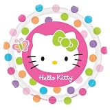Hello Kitty 9 Paper Plates