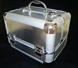 Silver Aluminium Beauty Make up Vanity Case Box Nail hair