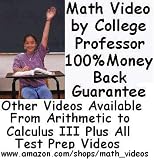 Pre-Algebra & Basic Algebra Video by College Math Professor-Over 39 Hours-http://www.amazon.com/shops/math_videos