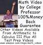 Pre-Algebra & Basic Algebra DVDs by College Math Professor-Over 39 Hours-http://www.amazon.com/shops/math_videos