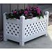 DuraTrel White Plastic Planter Box (model 11154)