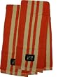 Cotton Kitchen Towel (Mandarin Orange with Natural Rugby Stripe, 2-Pack)