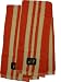 Cotton Kitchen Towel (Mandarin Orange with Natural Rugby Stripe, 2-Pack)