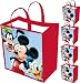 FREE SHIPPING: 5-pack Mickey Mouse Reusable Tote Bag WITH Bonus Eraser - Medium Woven Reusable Totes (13