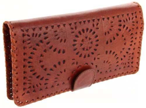 Cleobella Womens Mexicana C103CP Wallet,Cognac Painted,One Size