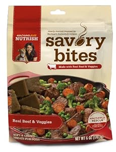 Rachael Ray Nutrish 8-Pack Savory Bites Dog Treats, Real Beef/Veggies Recipe, 6-Ounce Rachael Ray Nutrish 8-Pack Savory Bites Dog Treats, Real Beef/Veggies Recipe, 6-Ounce