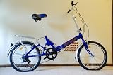 20" Alloy Folding Bike with Shimano 6 Speed Blue Color