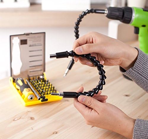 12" Flexible Extention Screwdriver Drill Bit Holder with Magnetic Quick Connect Tip