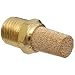 Parker EM25-90 EM Series Sintered Bronze Muffler/Filter, 1/4" NPT Male, 9/16" Hex Size, 250 psi