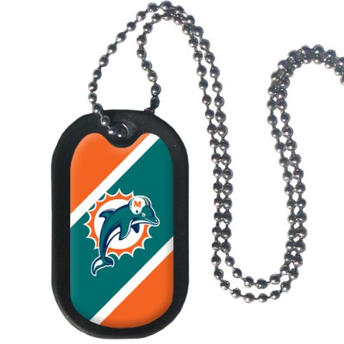 NFL Miami Dolphins Dog Tag Necklace