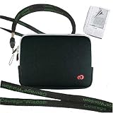 Tipple Package: Courage*Wisdom Neck Strap Plus Black Carrying Case Carrying Sleeves for Amazon Kindle plus Screen Guard!!!(not for kindle 2)