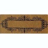 Wrought Iron Border Design Thick Coir Doormat - B002VYKEVI