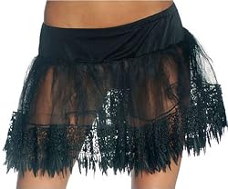 Tear Drop Crinoline Short Petticoat Slip White