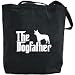Canvas Tote Bag Black  The Dogfather Australian Cattle Dog  Dog