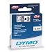 DYMO White Tape/ Black Print 1/2 Inch x 23 feet, D1 Style Cartridge (45013)