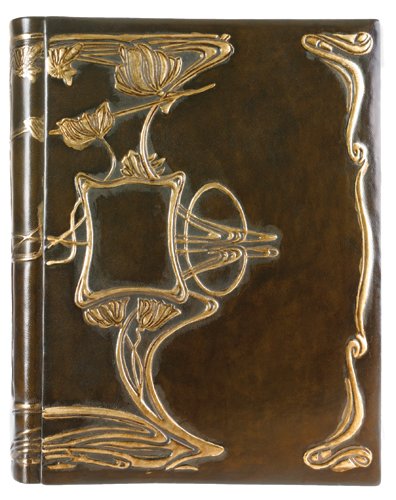 Art-Nouveau Leather Photo Album, Wedding Album, 