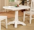 Color Story Pure White Drop Leaf Bistro Table By Powell Furniture