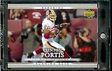 2007 Upper Deck First Edition #98 Clinton Portis Washington Redskins Football Card - Mint Condition - In Protective Display Case !