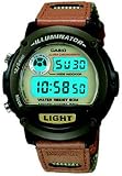 Casio Men's W89HB-5AV Brown Nylon Quartz Watch with Digital Dial