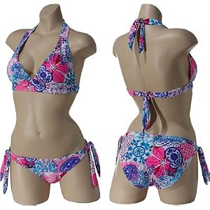 Buy JAMAICAN STYLE Paisley Floral Bikini (White Multi) by Jamaican Style