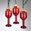 Kurt Adler Indoor/Outdoor 10-Light Wine Glass Light Set