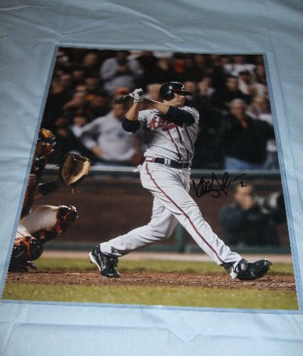 Kelly Johnson Autographed Atlanta Braves 16x20 Photo W/PROOF, Picture of Kelly Signing For Us, Arizona Diamondbacks