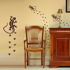 Gecko mit Babys 73x60cm- Farbe: Schwarz