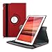 kwmobile Rotating Case Compatible with Asus ZenPad 10 (Z300) - Case PU Leather Tablet Cover with Stand - Red