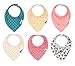 Baby Bandana Drool Bib Gift Set for Girls 6 Pack - The Monaco Collection