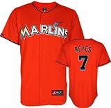 Jose Reyes Youth Jersey: Youth Fire Red Miami Marlins #7 Home Replica Jersey