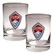 Colorado Rapids MLS 2pc Rocks Glass Set - Primary Team Logo Colorado Rapids MLS 2pc Rocks Glass Set - Primary Team Logo