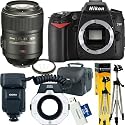 Dental/Medical Accessory Kit; Nikon D90 DX 12.3MP Digital SLR + Nikon 105mm f/2.8G ED-IF AF-S VR Lens + Sigma EM-140 DG TTL Macro Ringlight Flash +8GB + Digital SLR Gadget Bag + Pro-Series Tripod + UV Filter