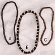Wood and Coconut Shell Bead Stretch Necklaces