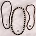 Wood and Coconut Shell Bead Stretch Necklaces