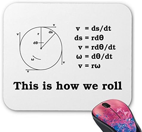 URDesigner Mouse Pad 9.25 X7.25 Inch 7.25 X 9.25 INCH Math! This Is How We Roll Mouse Pad