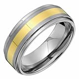 Exquisite Tungsten Carbide Ring Wedding Band - Comfort Fit