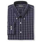 Arrow Wrinkle Free Satin Stripe Dress Shirt - Buttondown Collar