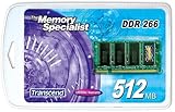 Transcend TS266N-512 Arbeitsspeicher 512MB 200pin DDR 266 SO-DIMM CL 2.5 - HX