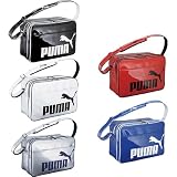 プーマ【PUMA】TS シャイニータイプAショルダーM 069635 エナメルバッグ ユニセックス 2011年秋冬モデル 05(プーマシルバー×Nネイビー) F