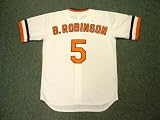 BROOKS ROBINSON Baltimore Orioles Majestic Cooperstown Home Throwback Baseball Jersey, LARGE