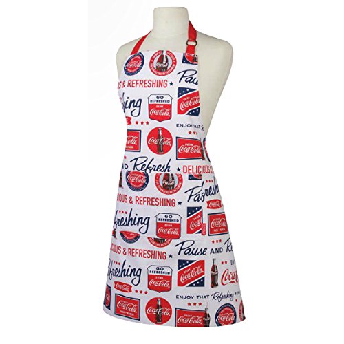 コカ・コーラ Coca Cola エプロン BASIC APRON RED,WHITE &COKE 白 WHITE A02034 [並行輸入品]