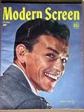 Modern Screen Magazine, October 1945, with Frank Sinatra on the cover.  Scarce.  Inside we have articles with great candid photos on Frank Sinatra, Errol Flynn, Capt Ronald Reagan, Gregory Peck, Lauren Bacall, Esther Williams, BIG SLEEP with Bogart/Bacall
